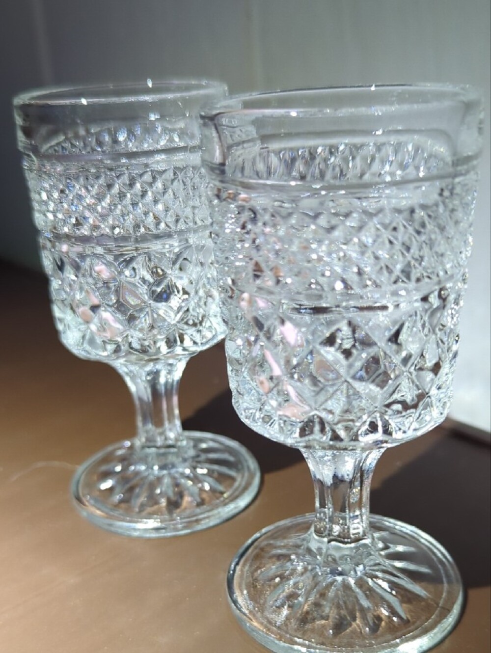 Anchor Hocking Wexford Clear Cordial / Wine Glasses - Set of 2